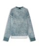 Emporio Armani Emporio Armani Printed Jersey Knit Virgin Wool Blend Sweater - 1
