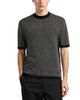Emporio Armani Emporio Armani Regular Fit Geometric Jacquard Short Sleeve Sweater - 1