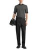 Emporio Armani Emporio Armani Regular Fit Geometric Jacquard Short Sleeve Sweater - 2