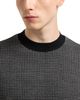 Emporio Armani Emporio Armani Regular Fit Geometric Jacquard Short Sleeve Sweater - 4
