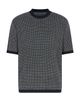 Emporio Armani Emporio Armani Regular Fit Geometric Jacquard Short Sleeve Sweater - 5
