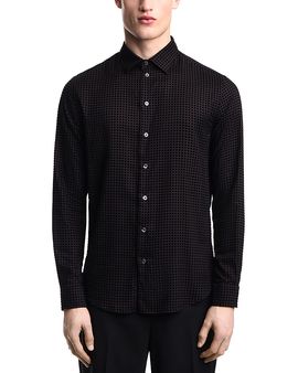 Emporio Armani Emporio Armani Regular Fit Geometric Sport Shirt