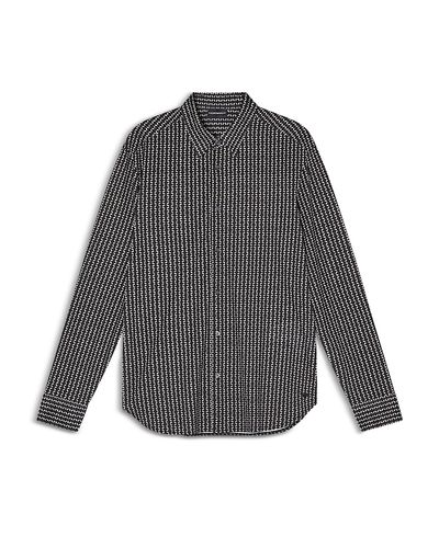 Emporio Armani Emporio Armani Regular Fit Micro-Geo Shirt