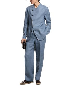 Emporio Armani Emporio Armani Regular Fit Off Center Flint Stone Blazer