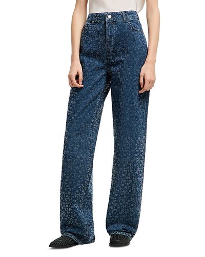 Emporio Armani Emporio Armani Rhinestone Straight Pants