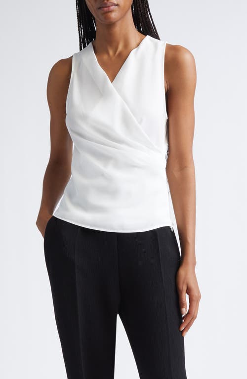 Emporio Armani Emporio Armani Ruched Sleeveless Wrap Top