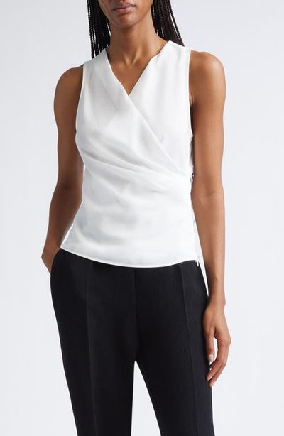 Emporio Armani Emporio Armani Ruched Sleeveless Wrap Top