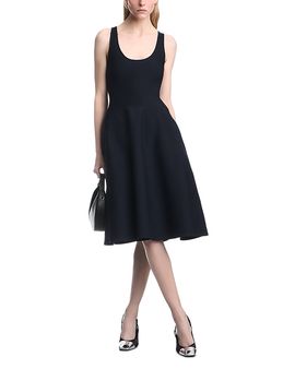 Emporio Armani Emporio Armani Scoop Neck Fit & Flare Dress