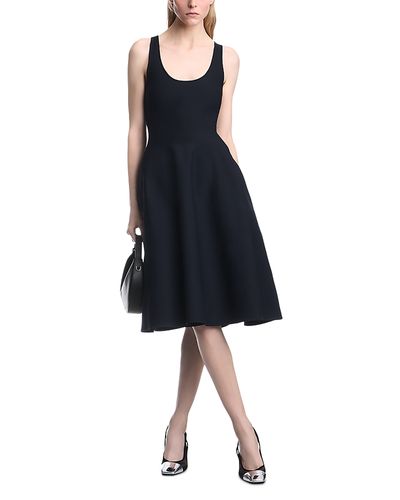 Emporio Armani Emporio Armani Scoop Neck Fit & Flare Dress