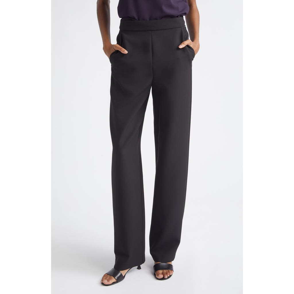 Emporio Armani Emporio Armani Stretch Cady Straight Leg Pants