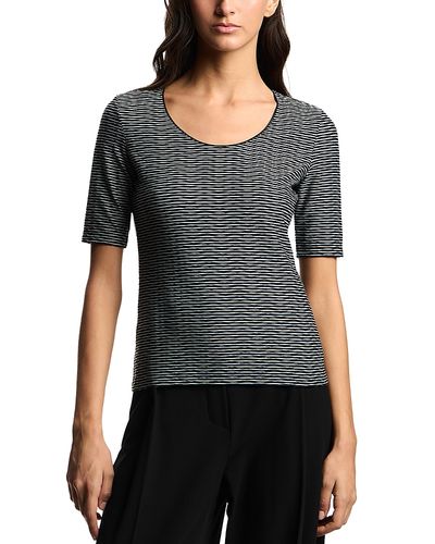 Emporio Armani Emporio Armani Stretch Jersey Jacquard Top