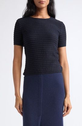 Emporio Armani Emporio Armani Stripe Jacquard Jersey Top