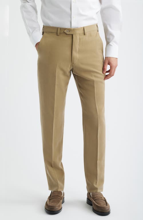Emporio Armani Emporio Armani Tan Flat Front Suit Pants 