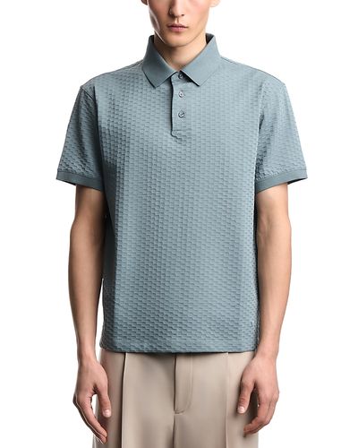 Emporio Armani Emporio Armani Textured Cotton Polo Shirt