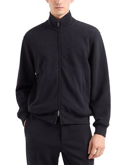 Emporio Armani Emporio Armani Textured Zip Up Sweatshirt