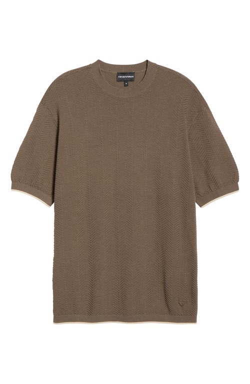 Emporio Armani Emporio Armani Tipped Chevron Knit T-Shirt