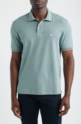 Emporio Armani Emporio Armani Tipped Cotton Polo Shirt