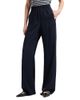 Emporio Armani Emporio Armani Tonal Chevron Pattern Trousers with Pleated Waistband Detail - 1