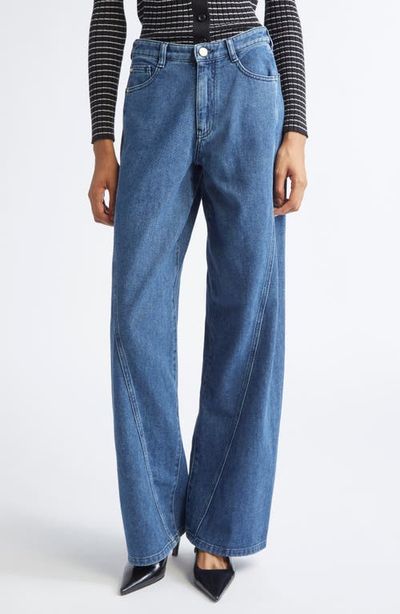 Emporio Armani Emporio Armani Twist Seam High Waist Barrel Leg Jeans