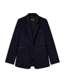 Emporio Armani Emporio Armani Two Button Satin Blazer
