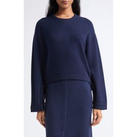 Emporio Armani Emporio Armani Virgin Wool & Cashmere Drawstring Hem Sweater