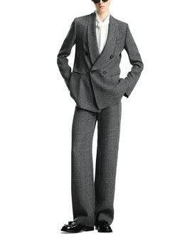Emporio Armani Emporio Armani Wide Leg Melange Pants