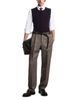 Emporio Armani Emporio Armani Wool Houndstooth Check Tweed Trousers - 2