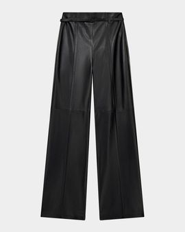 Emporio Armani Leather Trousers