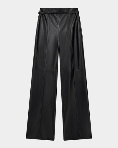 Emporio Armani Leather Trousers