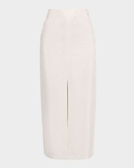 Emporio Armani Micro Stud Long Drill Skirt