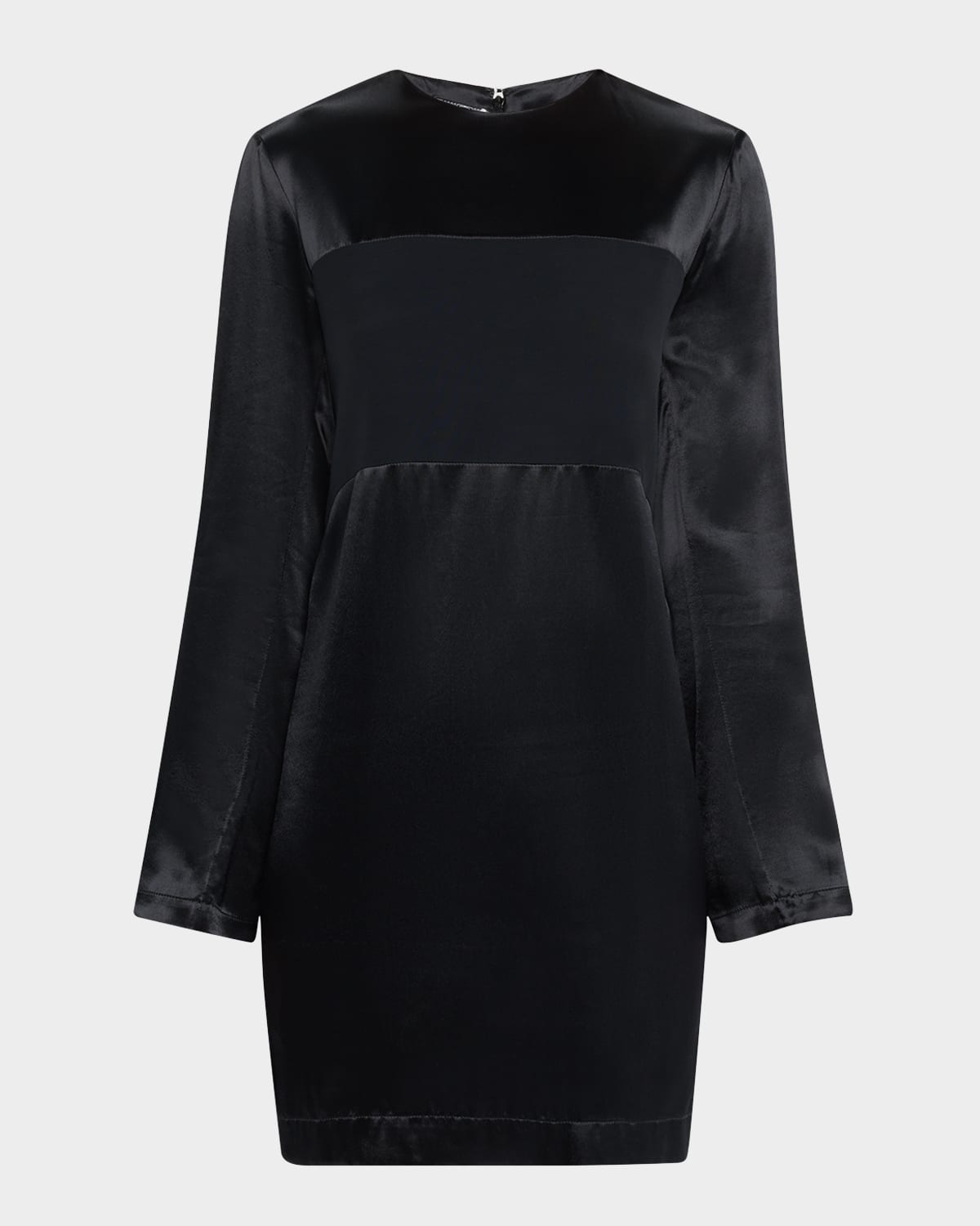 Emporio Armani Paneled Satin Mini Dress