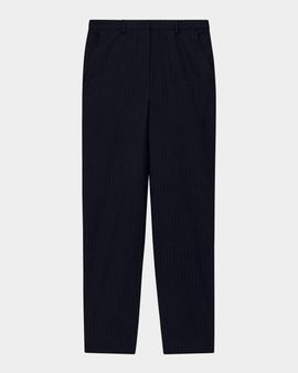 Emporio Armani Pinstriped Wool-Blend Straight-Leg Trousers