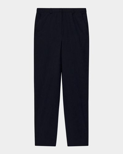Emporio Armani Pinstriped Wool-Blend Straight-Leg Trousers