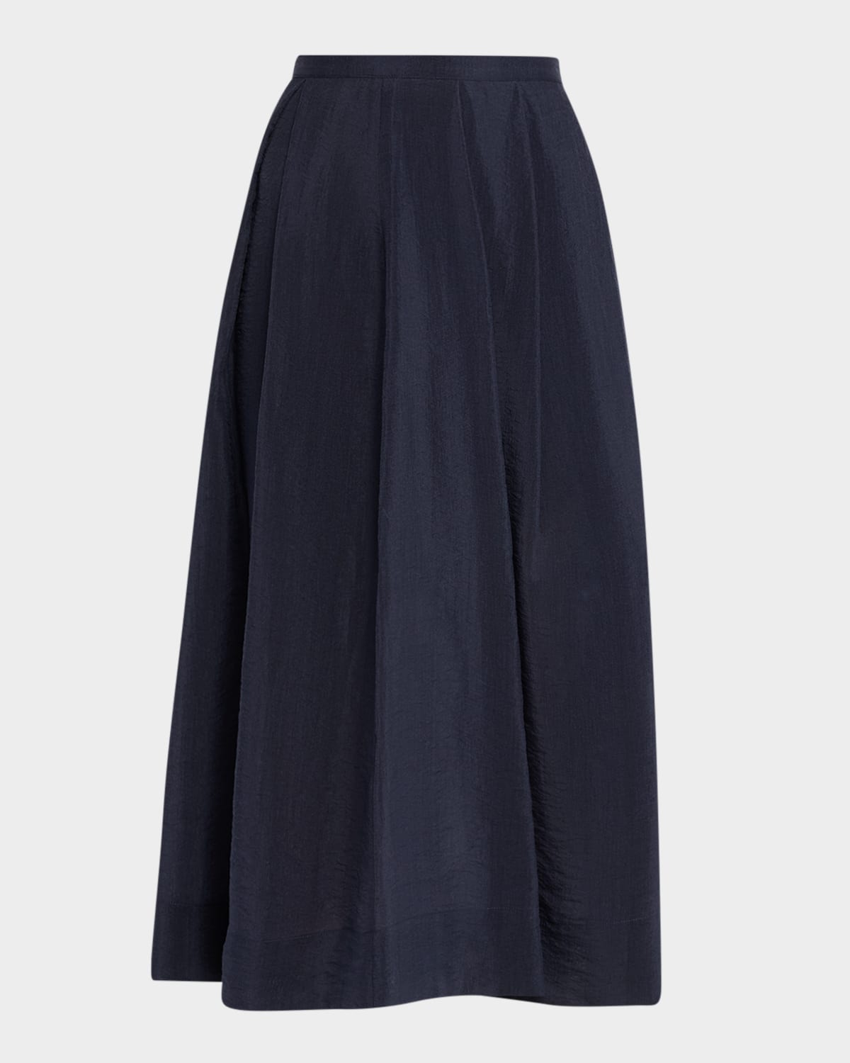 Emporio Armani Pleated High-Low Midi Skirt