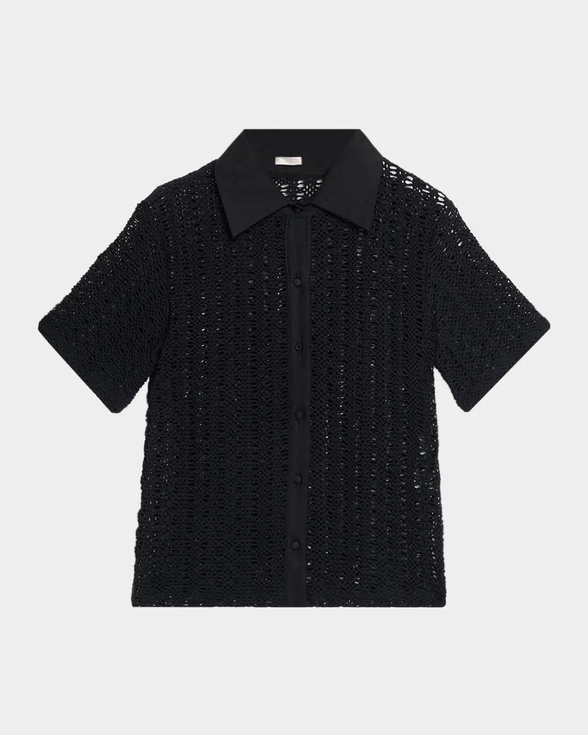 Emporio Armani Pleated Satin Top