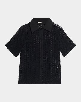 Emporio Armani Pleated Satin Top