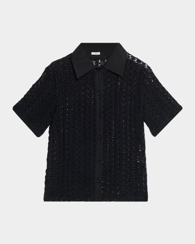 Emporio Armani Pleated Satin Top