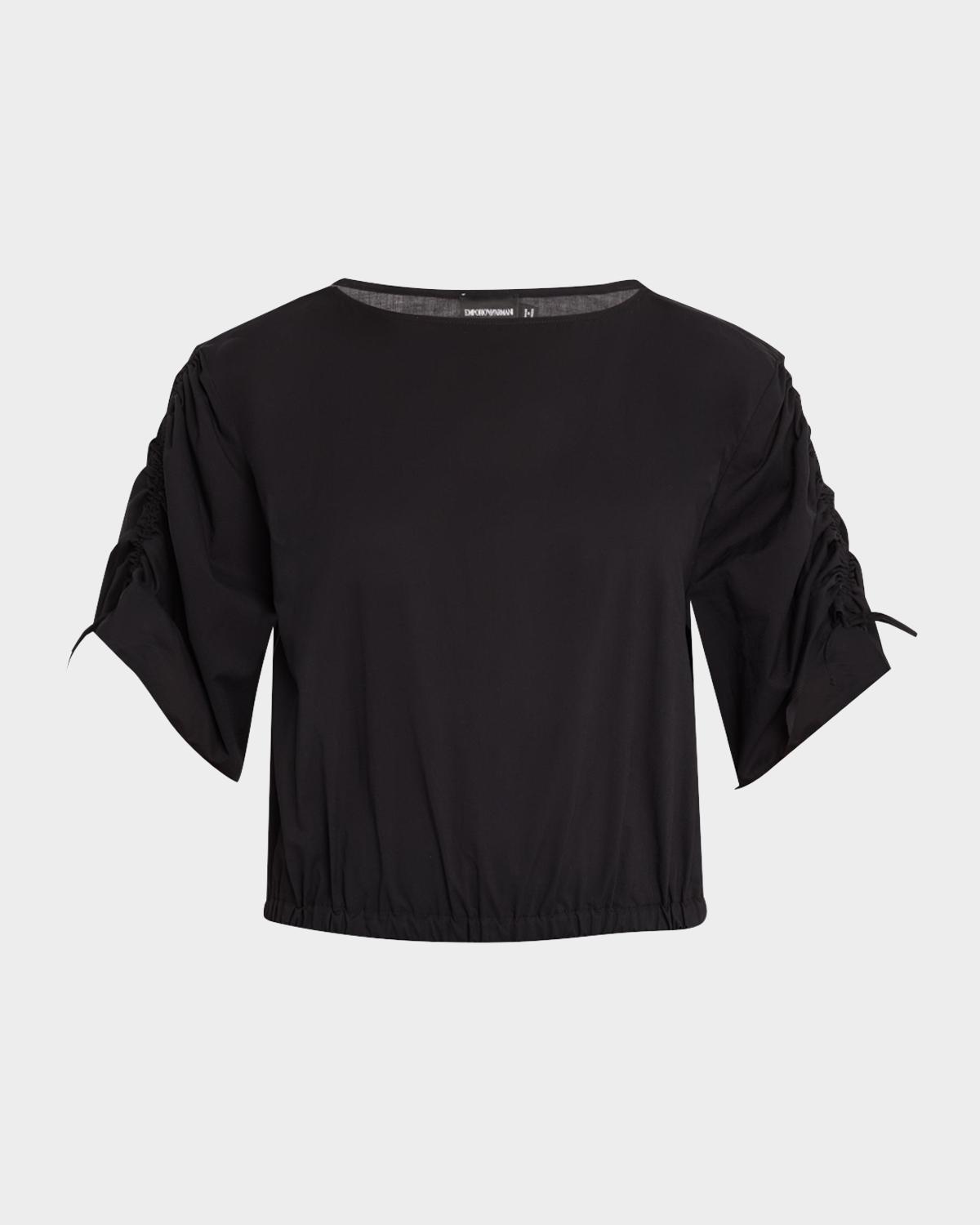 Emporio Armani Ruched-Sleeve Blouse