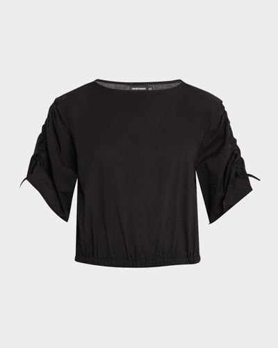 Emporio Armani Ruched-Sleeve Blouse