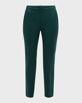 Emporio Armani Straight-Leg Couture Cotton Trousers