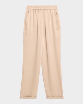 Emporio Armani Tapered Twill Crepe Trousers