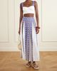EMPORIO SIRENUSE Aurelia pleated printed linen midi skirt - 2
