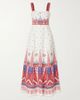EMPORIO SIRENUSE Azzurra printed linen maxi dress - 1