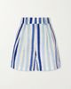 EMPORIO SIRENUSE Beatrice Ikat striped cotton shorts - 1