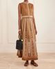 EMPORIO SIRENUSE Camille embroidered cotton-blend midi skirt - 2