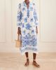 EMPORIO SIRENUSE Giada floral-print cotton-voile kaftan - 2
