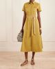 EMPORIO SIRENUSE Giselle belted cotton midi dress - 2