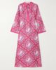 EMPORIO SIRENUSE Jenna printed silk kaftan - 1