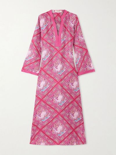 EMPORIO SIRENUSE Jenna printed silk kaftan