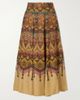 EMPORIO SIRENUSE Kendal Desert printed woven silk-blend maxi skirt - 1